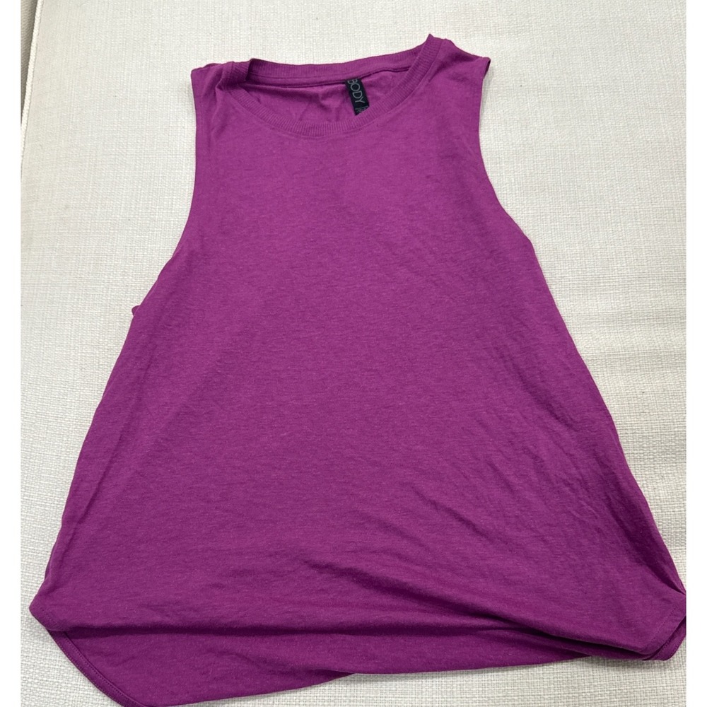 Cotton On Active Tank Womens Small Trendy Curve Hem Deep Orchid Excellent